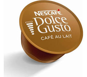 Без упаковки! Кава в капсулах NESCAFE Dolce Gusto Cafe Au Lait 16 шт Нескафе Дольче Густо