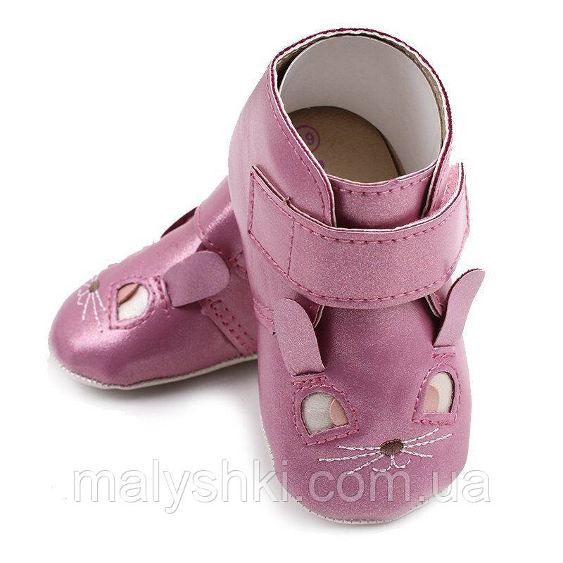 Пінетки Apawwa для дівчинки 12см,11см,10.5см рожеі, фото 1