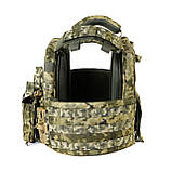 Плитоноска тактична піксель ВСУ Molle PL-002 (з подвійним швидким скиданням), фото 5
