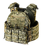 Плитоноска тактична піксель ВСУ Molle PL-002 (з подвійним швидким скиданням), фото 3