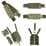 Плитоноска тактична піксель ВСУ Molle PL-002 (з подвійним швидким скиданням), фото 10