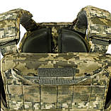 Плитоноска тактична піксель ВСУ Molle PL-002 (з подвійним швидким скиданням), фото 8