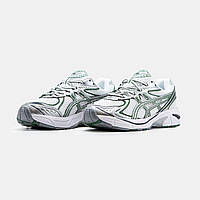 Мужские кроссовки белые с зеленым Asics размер 41-45 Gt-2160 Green