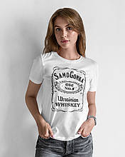 Жіноча футболка SamoGonka mishe біла