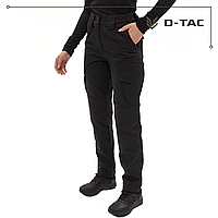 D-TAC Штаны тактические с туннельным поясом женские черные полиция, 42