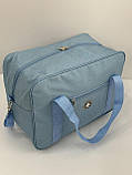 Сумка(ручна поклажа) Польща блакитна 40х30х20см/24л/0.5кг/Fly 0234, фото 5