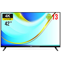 Телевизор LED T6211 42" Android 13 FullHD Smart TV DVB-T2+DVB-С Гарантия!