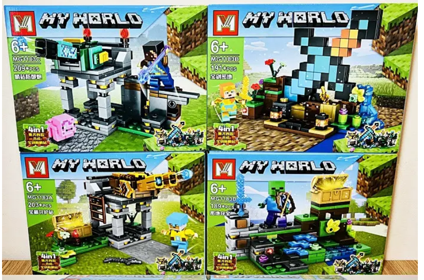 Конструктор Minecraft Колекція Бойових Сцен (MG1183), фото 1