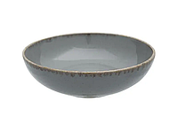 Салатник круглый глубокий Dark Grey фарфоровый  25 см Porland 368225/DG