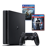 Ігрова приставка Sony PlayStation 4 Slim 500Gb + 2 диска