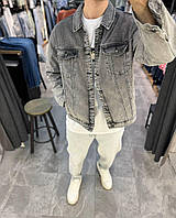Чоловіча джинсова куртка сіра