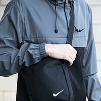 Костюм мужской спортивный анорак и штаны President барсетка Найк в подарок серый черный