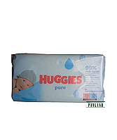 Вологі серветки Huggies Pure 56 шт