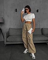 Жіночі стильні трендові штани карго-тканина: плащівка Канада Мод. 043