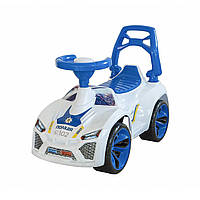 Каталка-толокар автомобиль детский ЛАМБО ORION 021 полиция, белый