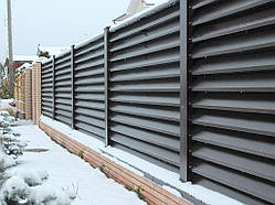 Металевий паркан жалюзі.