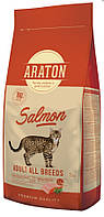 Полноценный сухой корм Nature's Protection ARATON Salmon Adult All Breeds (ART47464/45647) с лососем