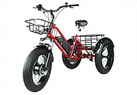Триколісний електровелосипед CARGO (Червоний)