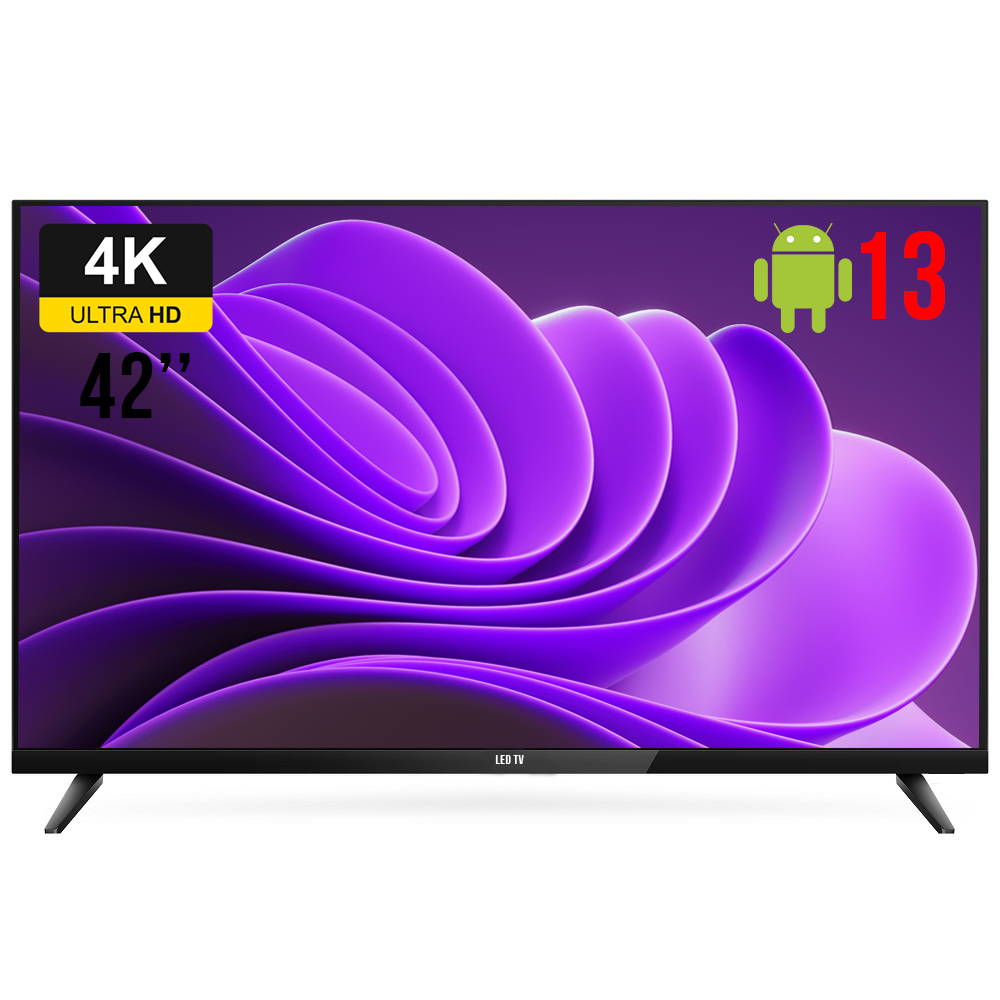 Телевізор LED TV T7729 42" SmartTV (Android 13.0) + T2 ГАРАНТІЯ!, фото 1