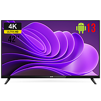 Телевизор LED TV T7729 42" SmartTV (Android 13.0) + T2 ГАРАНТИЯ!