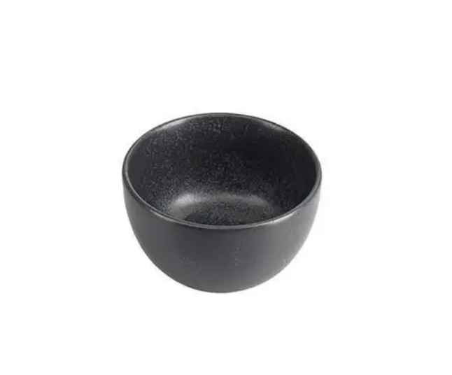 Салатник-цукорниця з порцеляни круглий Black Porland 210 мл 10 см 382125/Bl