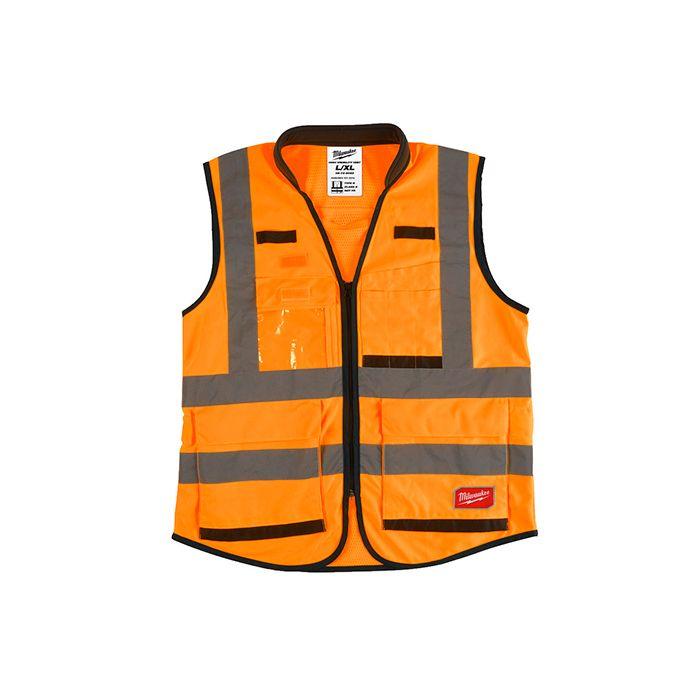 Жилет сигнальний Преміум жовтогарячий Milwaukee 2XL/3XL (4932471900)