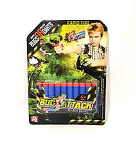 Дитяча іграшка набої (кулі, снаряди) поролонові 10 шт. на планшетці 17*23см арт. JL-3990A-1 серія: комахи
