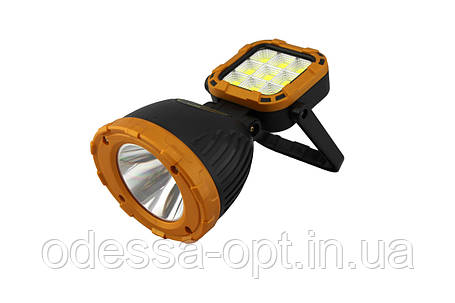 Ручний ліхтарик із солічною панеллю 8033, фото 1