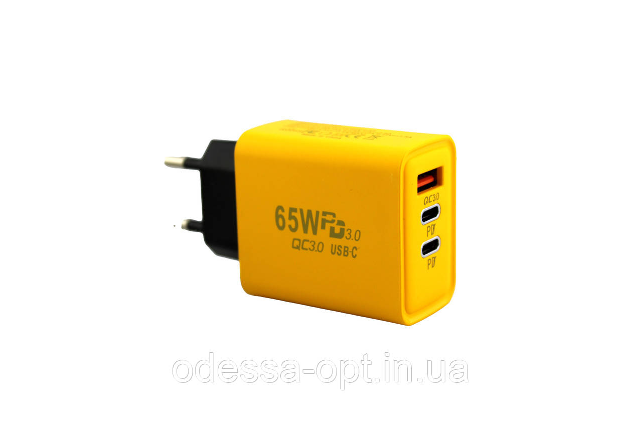 Адаптер USB та 2 TYPE C 65W