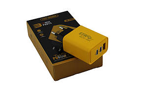 Адаптер USB та 2 TYPE C 65W, фото 3