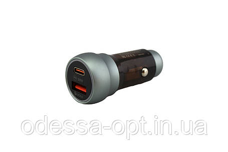 Адаптер в прикурювачType c і USB C 01 38w fast charge, фото 1