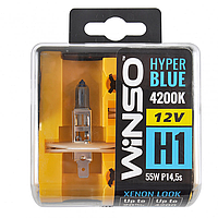 12V H1 HYPER BLUE 4200K 55W P14.5s SET Winso (712150)