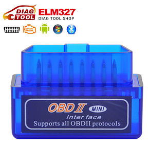 Автомобільний сканер адаптер для діагностики авто OBD2 ELM327 Bluetooth mini v2.1 дві плати, фото 1