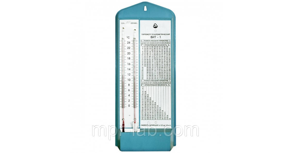 Термогігрометр психометричний ВІТ-1 (толуол; 0 …+ 25 C) ТУ З України 14307481.001-92 з Повіркою!, фото 1