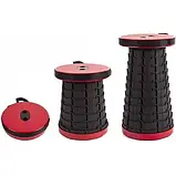 Стілець кемпінговий розкладний з регульованою висотою Retractable Folding Stool туристичний стілець для риболовлі, фото 7