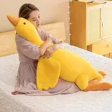 Дитяча м'яка іграшка плюшева Гусак 160см велика іграшка обіймашка Жовтий, фото 5
