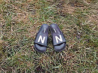 Женские летние тапки кожаные открытые черные размер 41, красивые женские шлепанцы из кожи NB-02