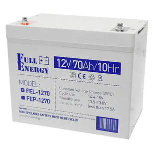 Full Energy FEL-1270 12V 70 Ah Акумулятор гелевий