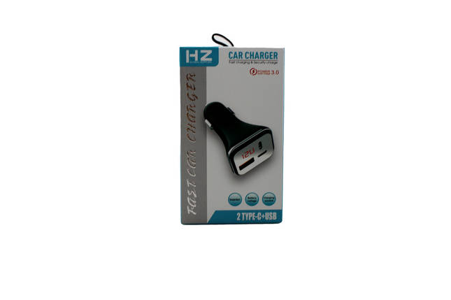 Адаптер в прикурювач Type c та USB HZ HC13, фото 1