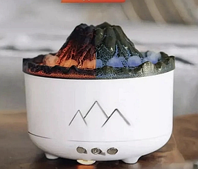 Зволожувач повітря Вулкан з ефектом полум&#39;я та підсвічуванням