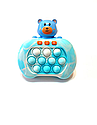 Інтерактивна іграшка антистрес електронний Pop it PRO з підсвічуванням Блакитне ведмежа, фото 5
