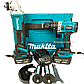 Набір акумуляторного інструменту Makita 2в1, Болгарка makita DGA 504 + Шурупокрут makita DTW 485, фото 5