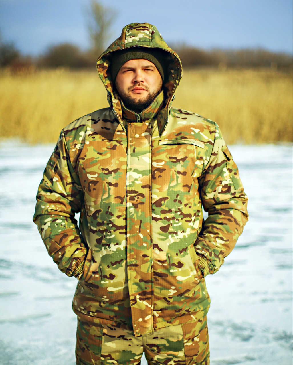 Куртка робоча зимова чоловіча "Арктика" мультикам (ріп-стоп)