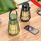 Бездротова колонка Bluetooth - Ліхтар з LED підсвічуванням HOCO BS61 |BT5.3, USB/AUX/TF/FM| Black, фото 4