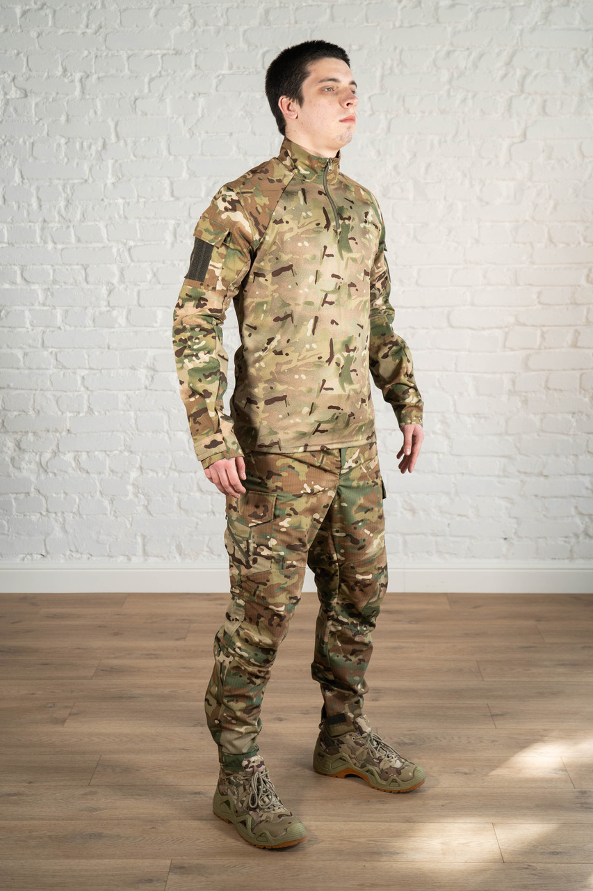 Тактический боевой костюм рип-стоп мультикам армейский камуфляж всу полевая форма зсу rip-stop летняя военная - фото 1 - id-p2132278761