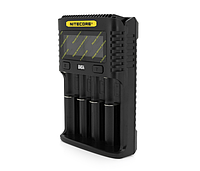 Зарядное устройство универсальное Nitecore Digicharger UMS4, 4 канала,LCD дисплей, поддерживает Li-ion, Ni-MH