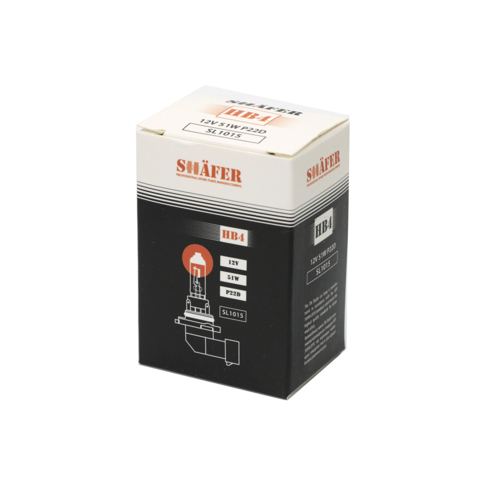 Автолампа галогенова SHAFER HB4 12 V 55 W P22D (картонна упаковка 1 шт.) SL1015
