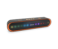 Колонка Kisonli LED-915 Bluetooth 5.0, 2х5W, 1200 мАч, USB/TF/BT/FM/AUX, DC: 5V/1A, Orange, Q30