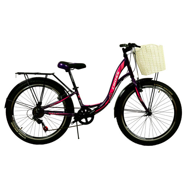 CROSS Велосипед Cross Betty 24 "11" Фіолетовий-Рожевий