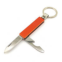 Нож-брелок перочинный 9см оранжевый (27168A)